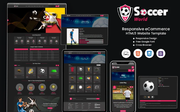 SoccerWorld – Professional Soccer and Football Website Template — Template by Templatemonster