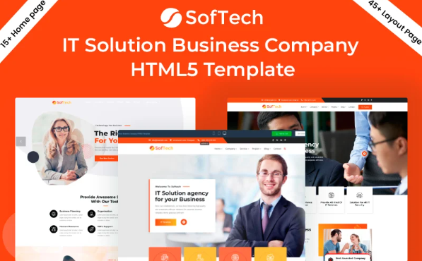 Softech IT Solution Business Company HTML5 Template — Template by Templatemonster