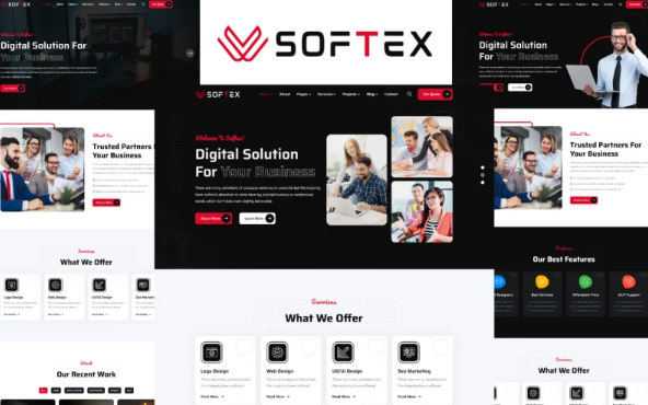 Softex – Software and Digital Agency HTML5 Template — Template by Templatemonster
