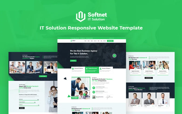 Softnet – IT Solution And Technology Responsive Website Template — Template by Templatemonster