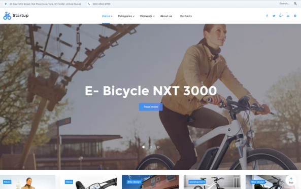 Startup Website Template — Template by Templatemonster