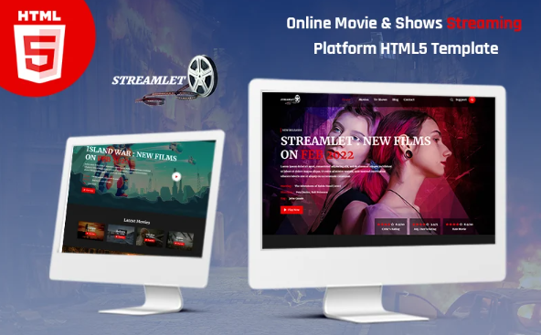 Streamlet Video Streaming HTML5 Template — Template by Templatemonster