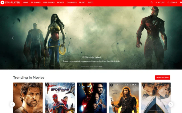 Syn Player – Online Movies & TV Shows HTML5 Template — Template by Templatemonster