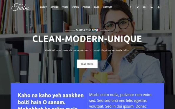 Taiba – Digital Agency/Startup HTML Template — Template by Templatemonster