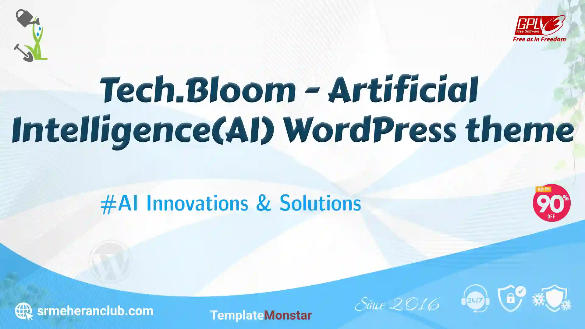 Tech.Bloom – Artificial Intelligence(AI) WordPress theme — Theme by Templatemonster