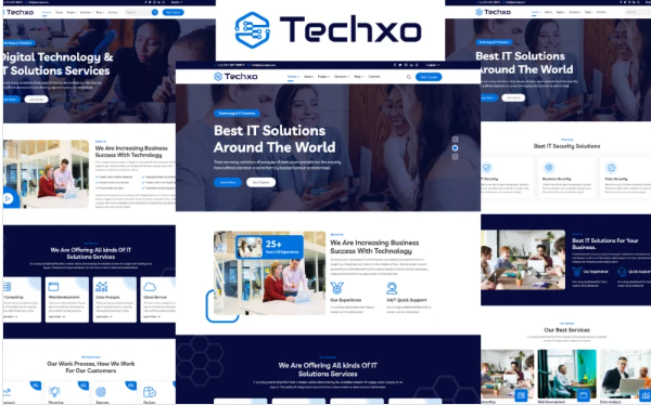 Techxo – Technology Services HTML5 Website template — Template by Templatemonster
