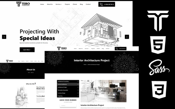 Tero – Interior Design Html5 Css3 Theme Website Template