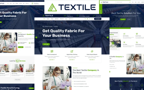 Textile – Textile Bootstrap 5 HTML Website Template — Template by Templatemonster