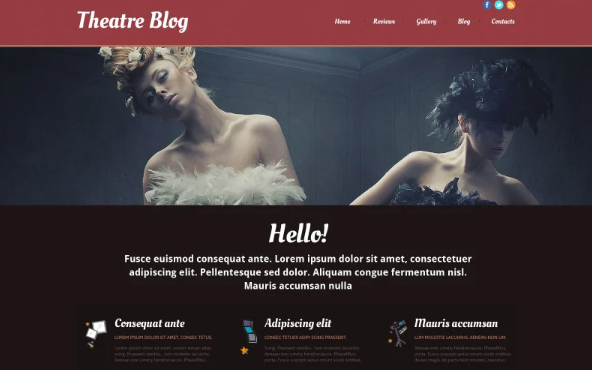 Theater Responsive Website Template