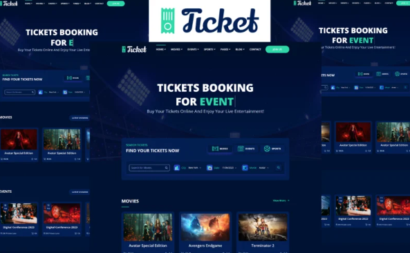 Ticket – Online Ticket Booking Website HTML5 Template