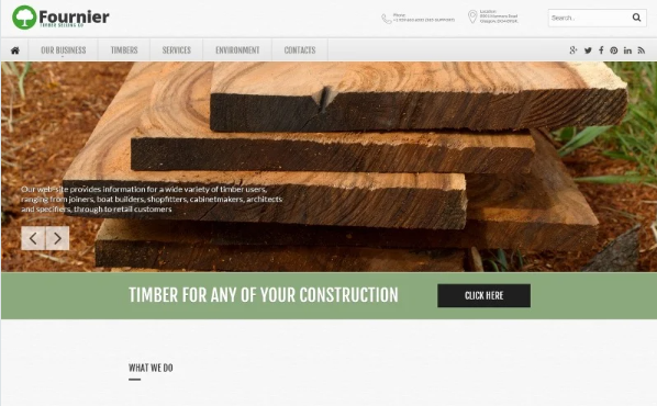Timber Selling Company Website Template — Template by Templatemonster
