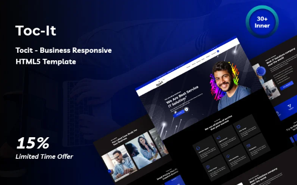 Tocit – Business Responsive HTML5 Website Template — Template by Templatemonster