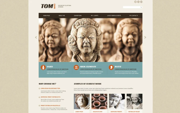 Tom Woo Website Template — Template by Templatemonster