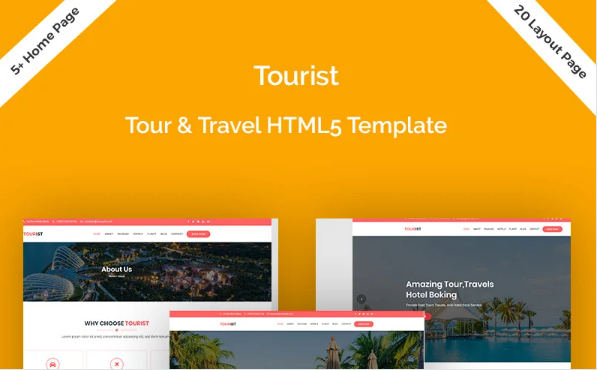 Tourist – Tour , Travels and Hotel Booking Bootstrap HTML5 Website — Template by Templatemonster