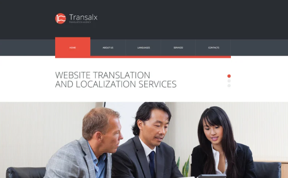Translation Bureau Responsive Website Template
