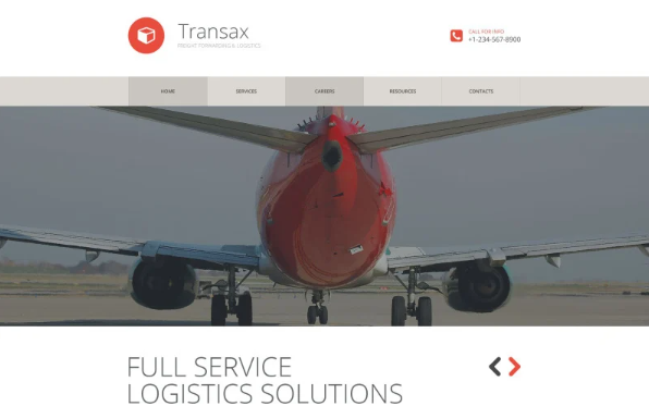 Transportation Services Website Template