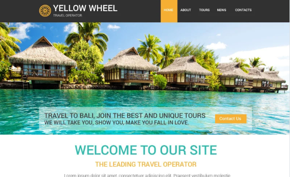 Travel Operator Website Template