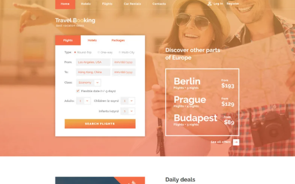 Travel Responsive Website Template — Template by Templatemonster