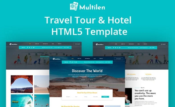 Travel Tour and Hotel Booking Bootstrap HTML5 Website Template — Template by Templatemonster