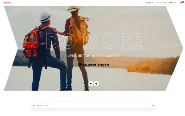 Travel / Tourism HTML Site Template — Template by Templatemonster