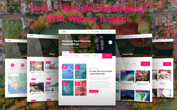 Travilo – Tours and Travel Agency HTML Website Template — Template by Templatemonster