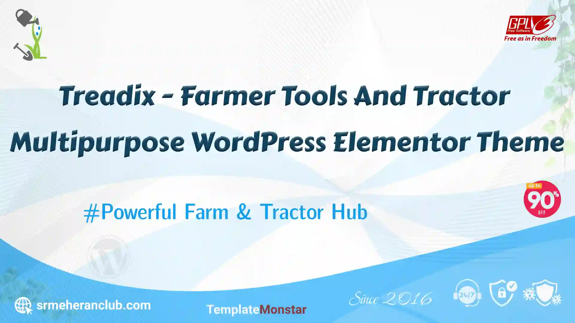 Treadix – Farmer Tools And Tractor Multipurpose WordPress Elementor Theme — Theme by Templatemonster