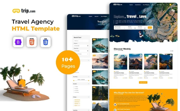 Trip.com – Tour and Travel HTML5 Website Template — Template by Templatemonster