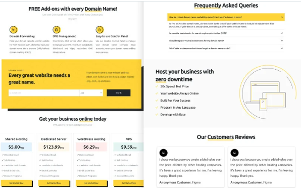 Uhost WHMCS Theme and HTML Template — Template by Templatemonster