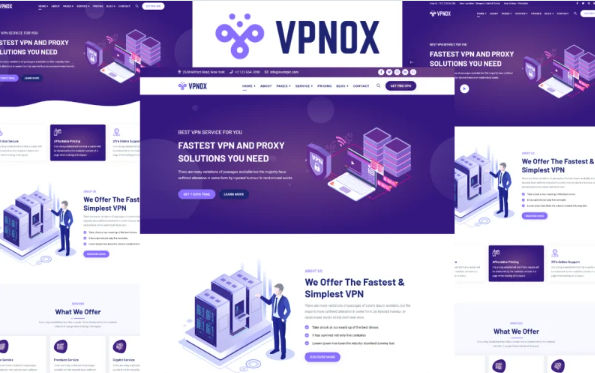 VPNOX – VPN and Proxy Services HTML5 Template — Template by Templatemonster