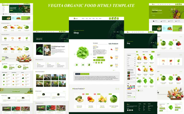 Vegita Organic Food Html5 Template — Template by Templatemonster