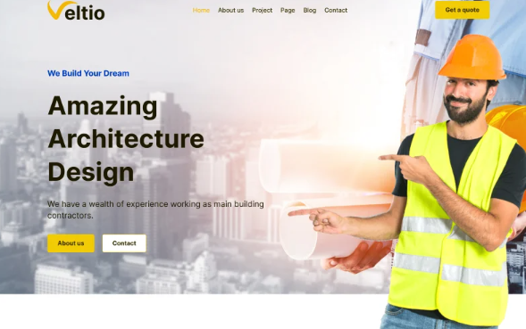 Veltio- Architecture & Interior HTML5 Template — Template by Templatemonster