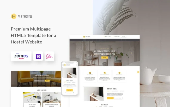 Visit Hostel – Hostel HTML5 Website Template