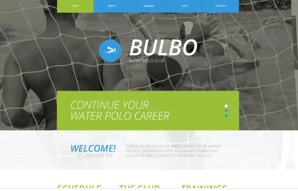 Water Polo Website Template — Template by Templatemonster