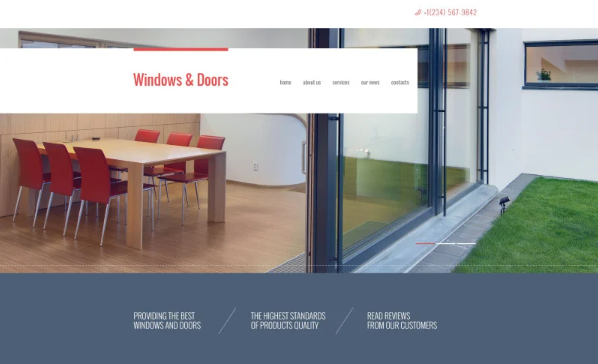 Window Decor Responsive Website Template — Template by Templatemonster