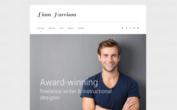 Writer/Author Responsive Website Template