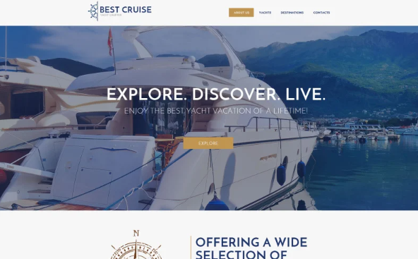 Yacht Charter Website Template