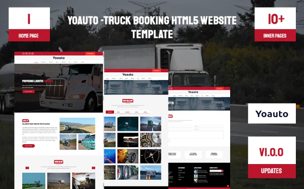 Yoauto -Truck Booking Html5 Website Template — Template by Templatemonster