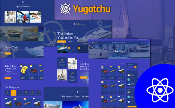 Yugatchu Yacht Charter React JS Template — Template by Templatemonster