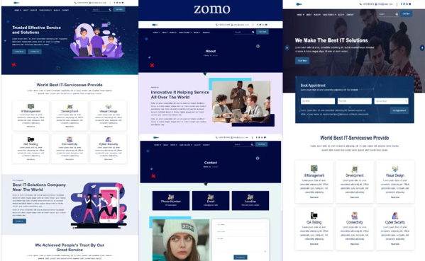 Zomo-IT Solutions & Services Company HTML5 Template — Template by Templatemonster