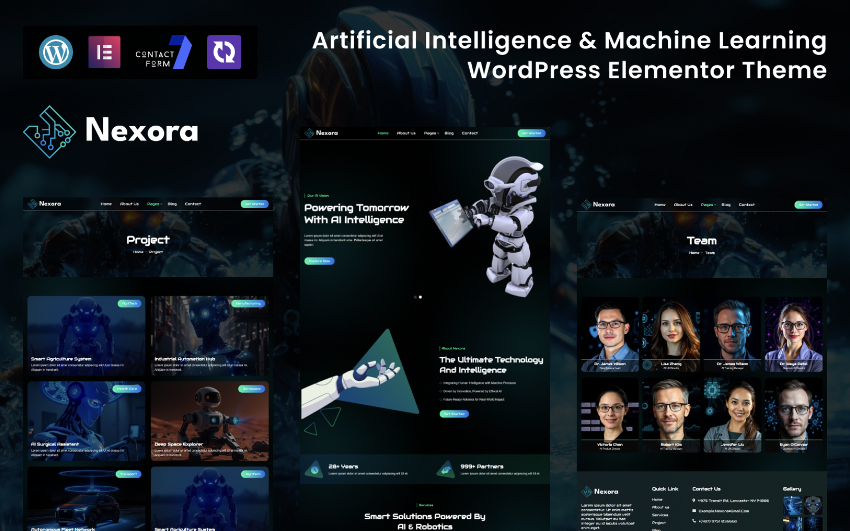 Ainexe – AI-Powered Business & Technology WordPress Elementor Theme