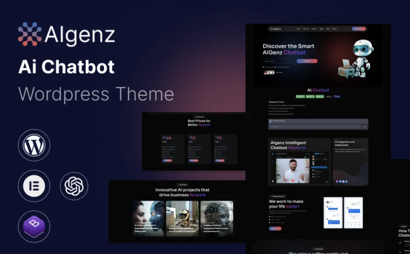 AIgenz - AI Chatbot WordPress Theme
