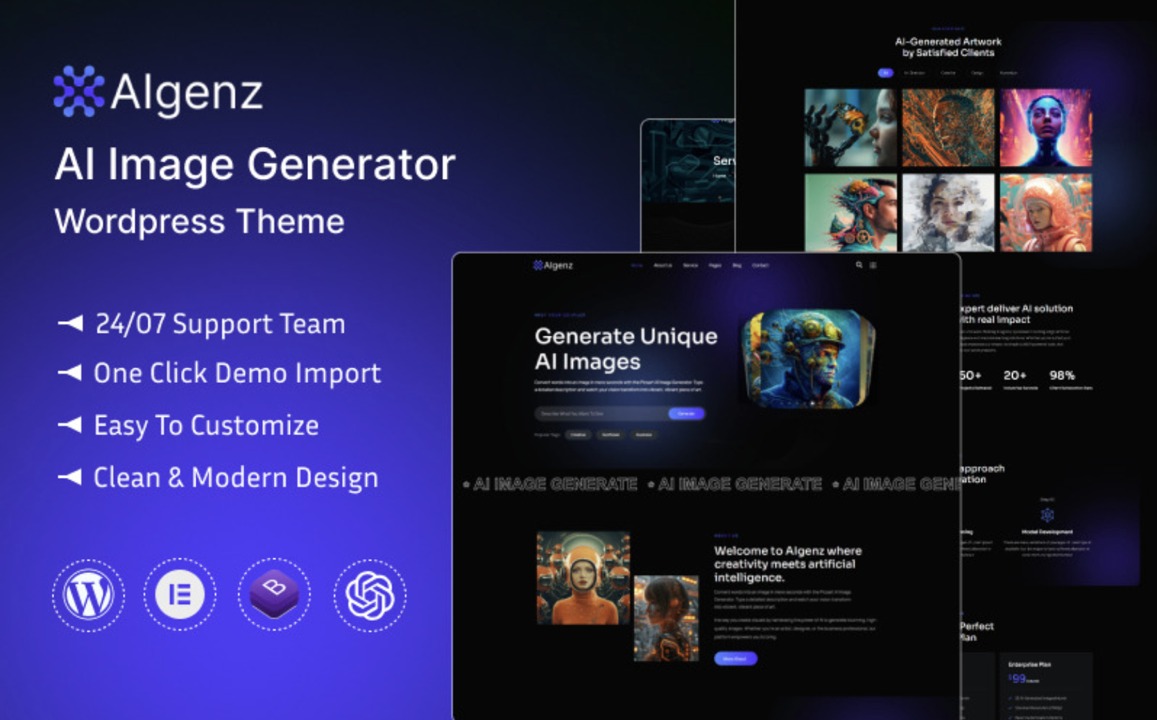 AIgenz - AI Agency WordPress Theme