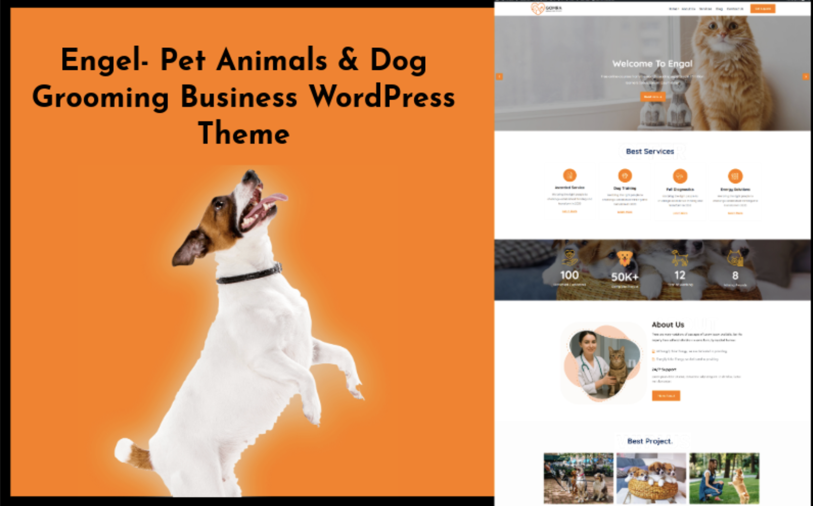 Engel - Pet Animals & Dog Grooming WordPress Theme