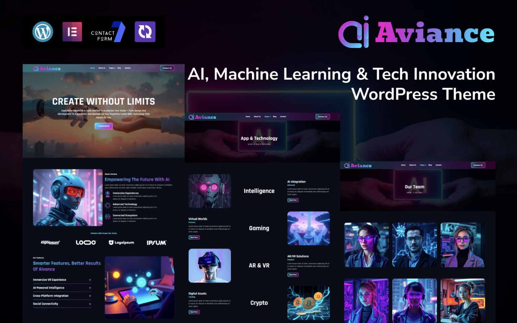 Avlance – AI, Machine Learning & Tech Innovation WordPress Theme
