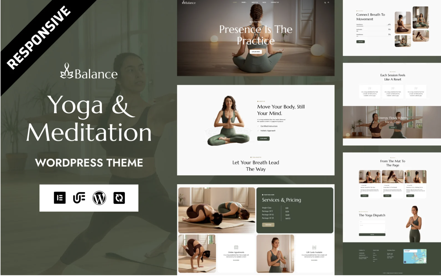 Balance - Yoga, Fitness & Meditation WordPress Elementor Theme