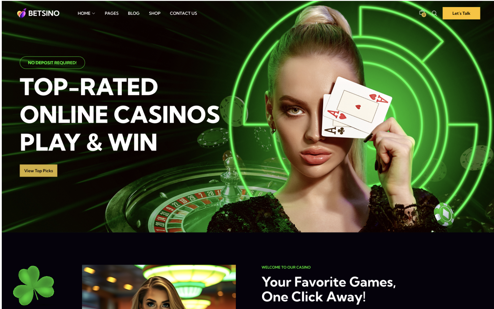 Betsino - Gambling, Casino & Betting Affiliate WordPress Theme