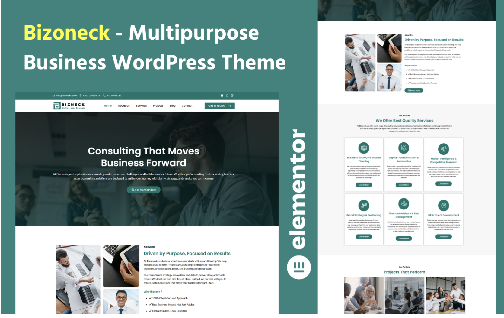Bizoneck - Multipurpose Business WordPress Theme