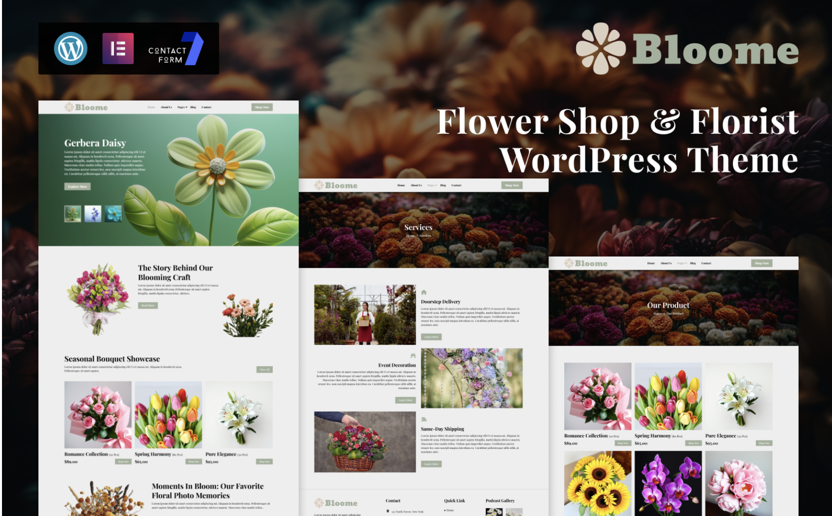 Bloome – Flower Shop & Florist WordPress Theme