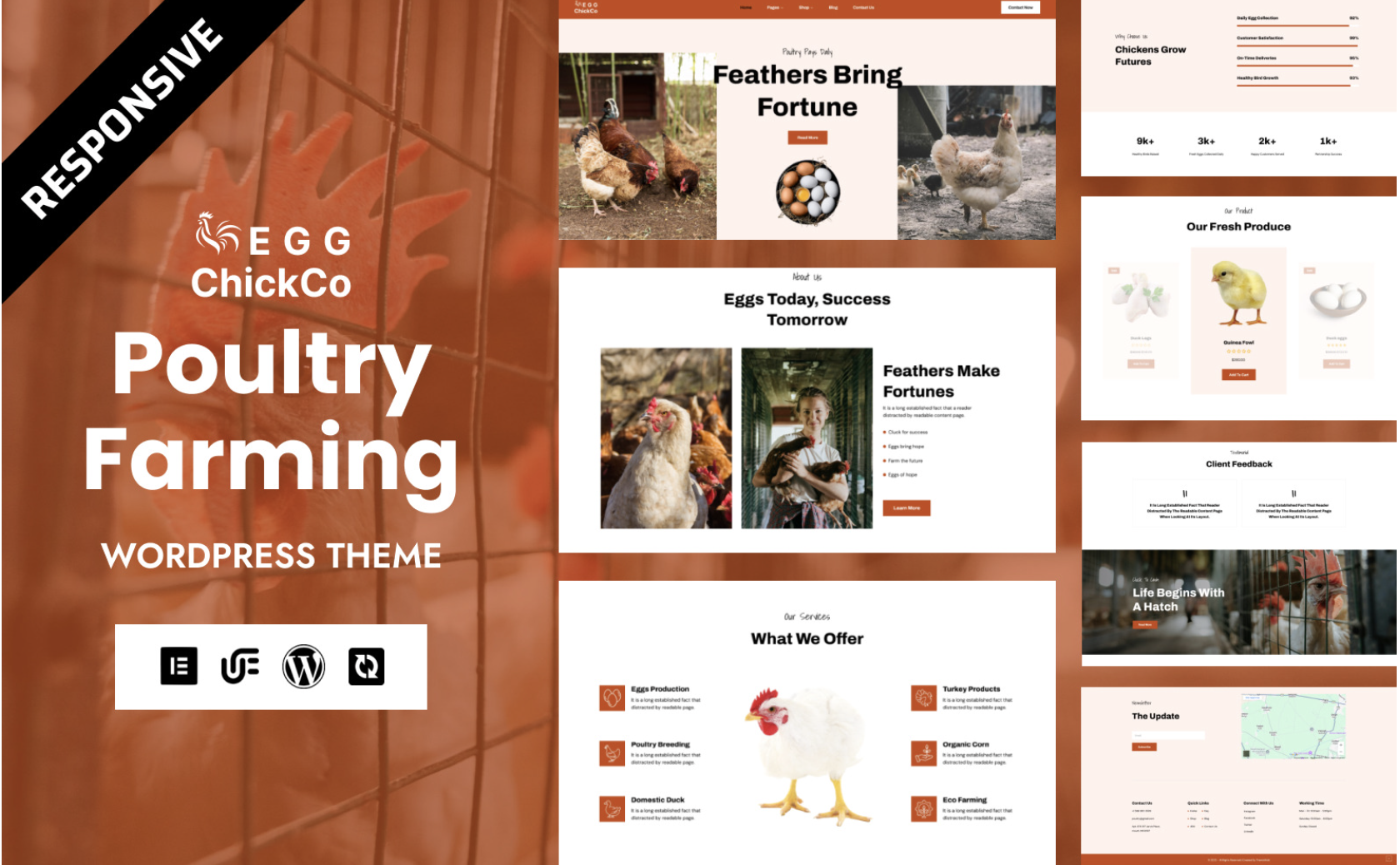 ChickCo - Ducks & Poultry Farms WordPress WooCommerce Elementor Theme