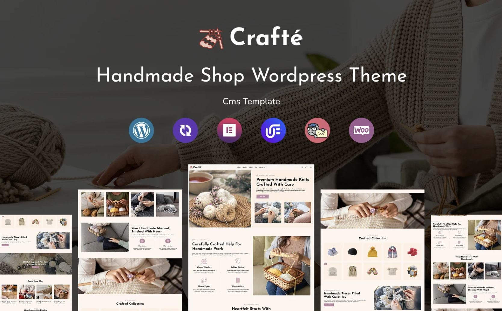 Crafté - Handmade And Crafting Multipurpose Responsive WordPress Theme